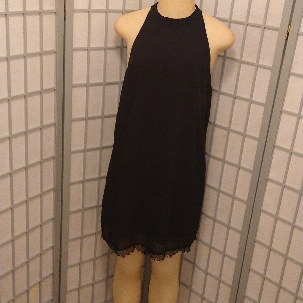 **Black sleek dress**